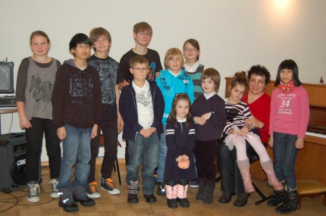 Vorführung der Musikschüler im Pi-Haus Freiberg am 11.12.2011